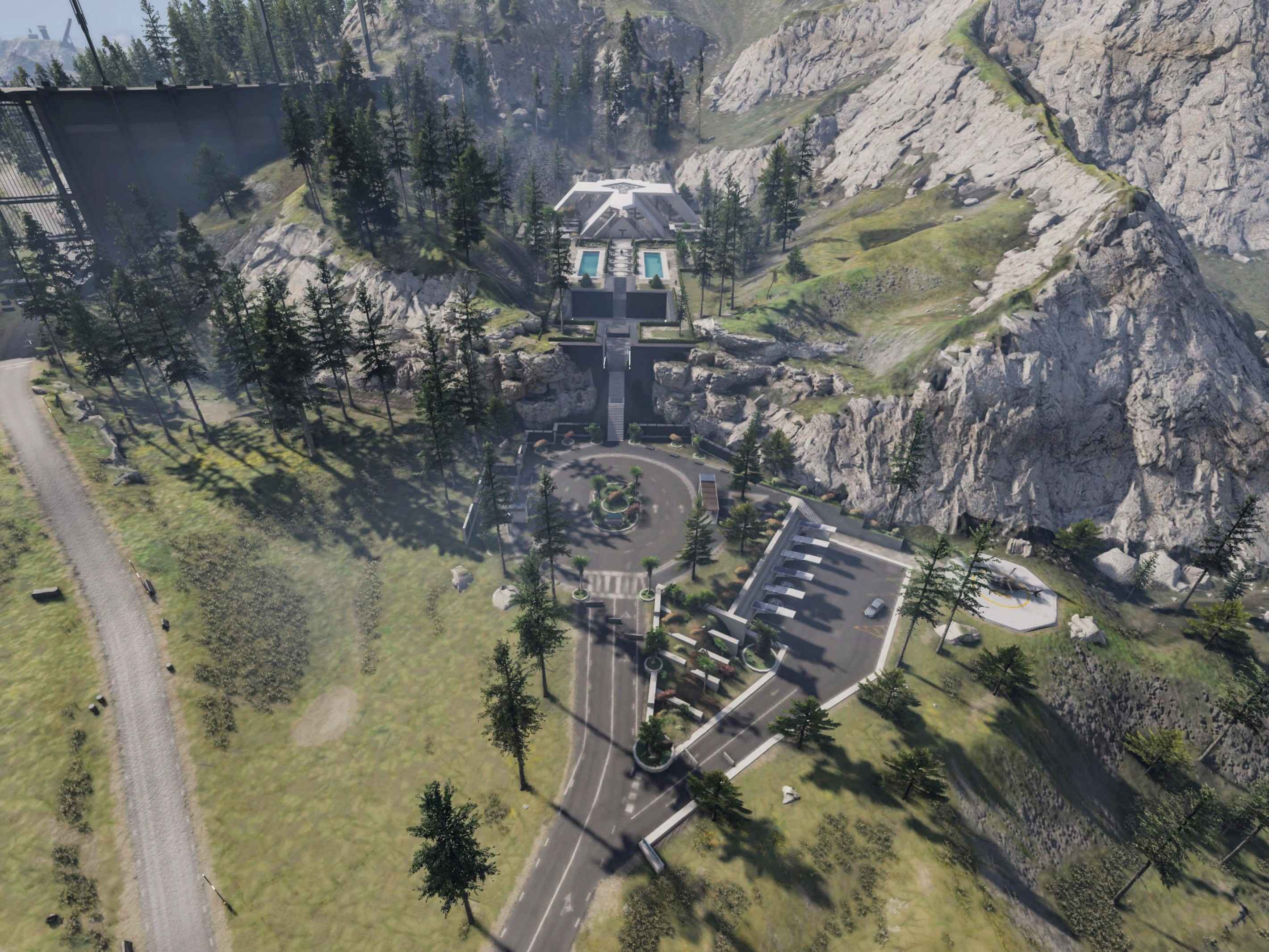Research site terrain view
